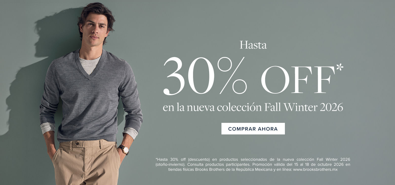 Hasta 30% OFF en la nueva colección Fall Winter 2026