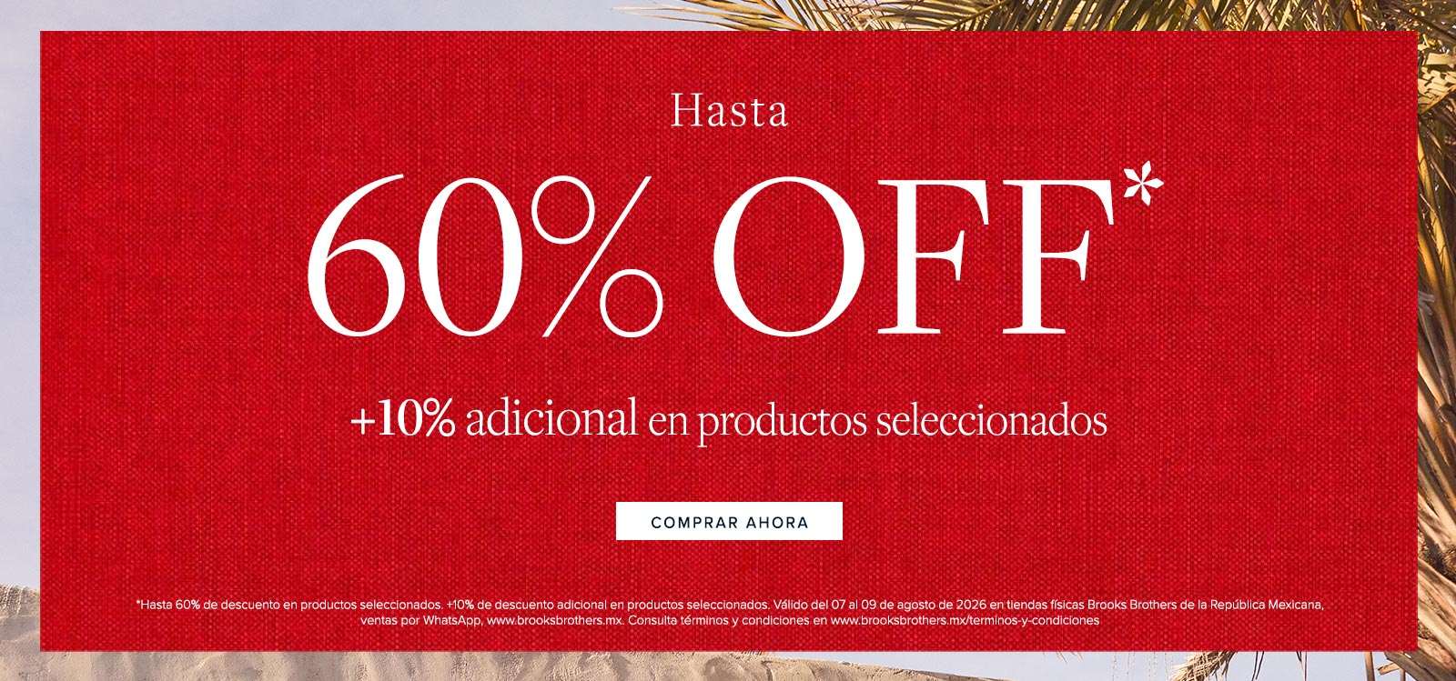 Rebajas hasta 60% de descuento en Brooks Brothers