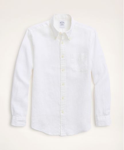 Camisa-Sport--Brooks-Brothers--Lino-Regent--Regular--Brooks-Brothers