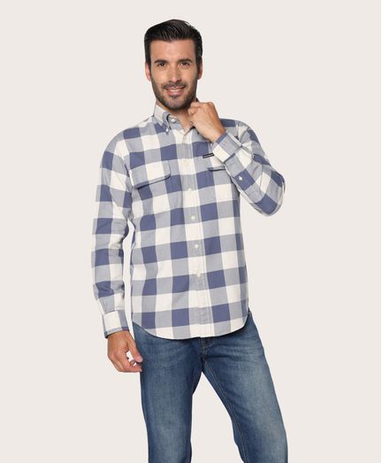 Camisa-Sport-Franela-Brooks-Brothers-Algodon-Regent--Regular-