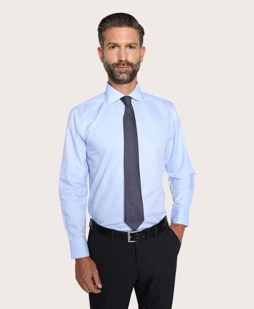 Camisa-de-Vestir-Manga-Larga-Brooks-Brothers-Non-Iron-100--Algodon-Regent--Regular--Azul