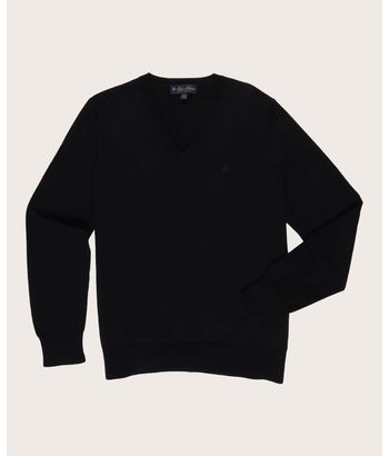 Sueter-Brooks-Brothers-100--Algodon-Cuello-V-Negro