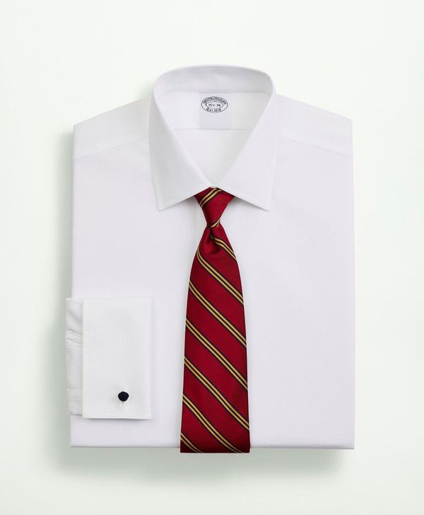 Camisa-de-Vestir-Brooks-Brothers-Manga-Larga-Non-Iron-97--Algodon--3--Spandex-Cuello-Ainsley-Milano--Slim--Blanco