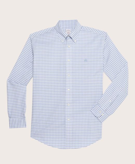 Camisa-Sport-Brooks-Brothers-Non-Iron-Oxford-100--Algodon-Button-Down-Madison--Relaxed--Azul