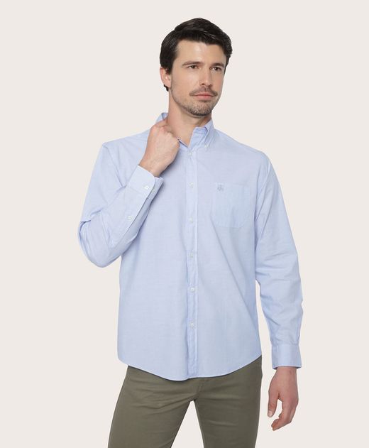 camisa-sport-de-algodon-azul-100196440