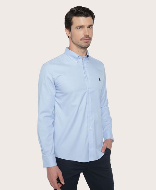 camisa-sport-de-algodon-fit-slim-azul-100199976