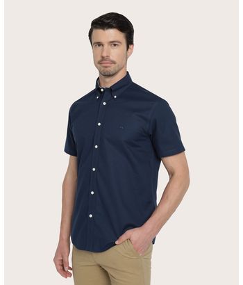 camisa-sport-manga-corta-de-algodon-fit-regular-azul-marino-100200131