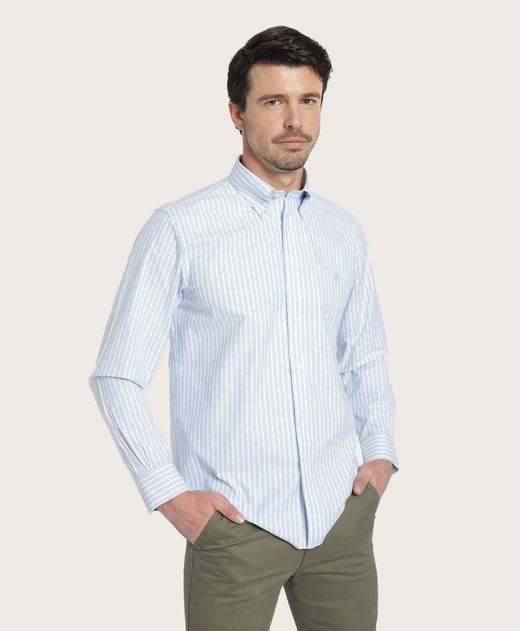 camisa-sport-de-algodon-azul-100207918