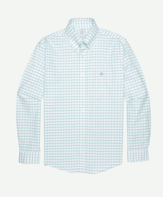 camisa-sport-de-algodon-regular-fit-a-cuadros-verde-100207923