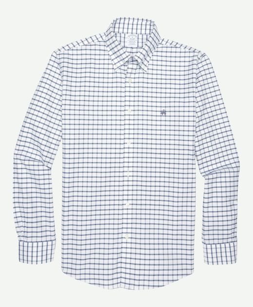 camisa-sport-de-algodon-regular-fit-a-cuadros-azul-marino-100207924