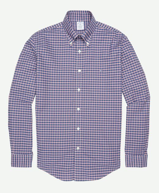 camisa-sport-de-algodon-regular-fit-a-cuadros-azul-marino-100207999
