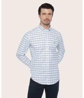 camisa-sport-de-algodon-regular-fit-a-cuadros-azul-marino-100208015