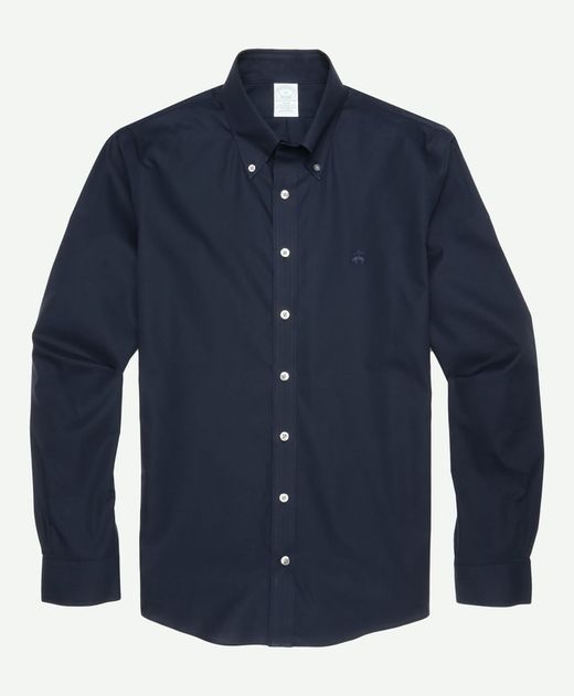 camisa-sport-de-algodon-slim-fit-azul-marino-pinpoint-100210028