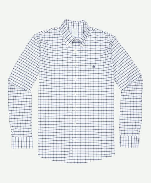 camisa-sport-de-algodon-slim-fit-a-cuadros-azul-marino-100210362
