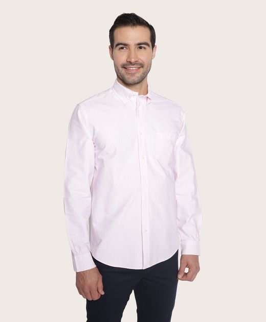 camisa-sport-friday-de-algodon-rosa-100207813