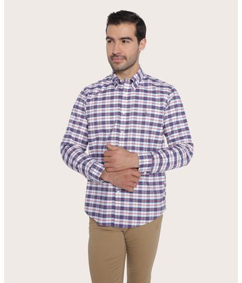 camisa-sport-friday-de-algodon-azul-marino-100207932