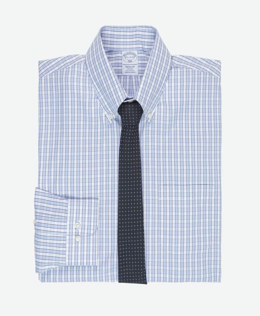 camisa-de-vestir-de-algodon-a-cuadros-azul-fit-regular-100208892