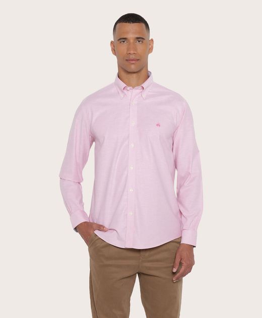 camisa-sport-de-algodon-rosa-100207986