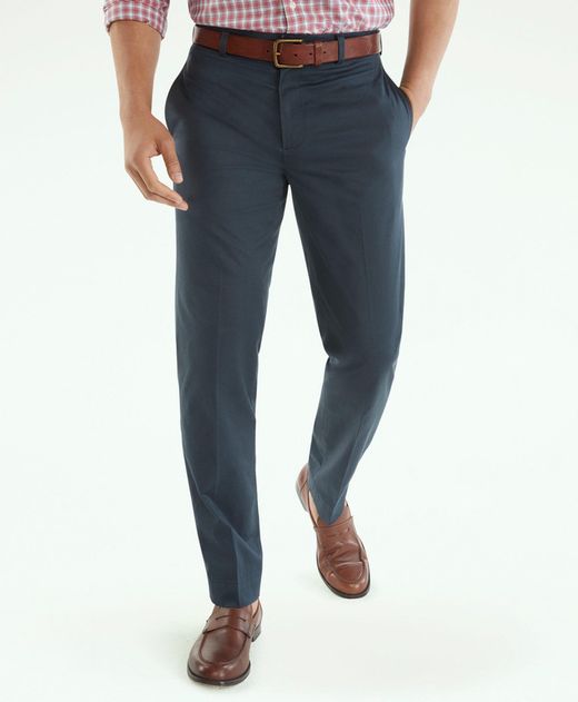 pantalon-casual-de-algodon-azul-marino-100204783