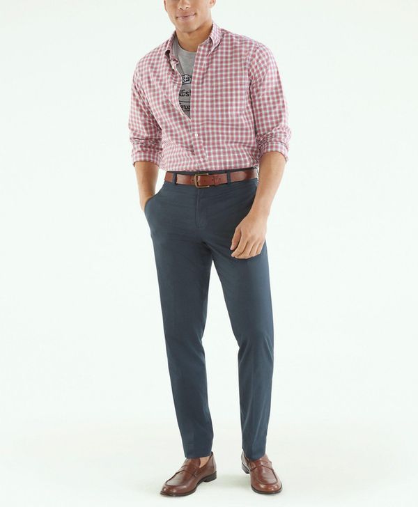 pantalon-casual-de-algodon-azul-marino-100204783