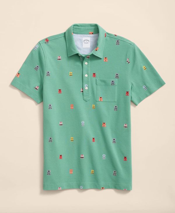 polo-de-algodon-color-verde-brooks-brothers-100217643