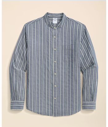 camisa-casual-de-algodon-color-azul-marino-brooks-brothers-100217841