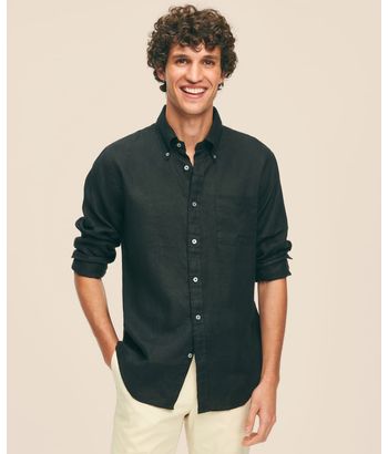 camisa-casual-de-lino-color-negro-brooks-brothers-100208068