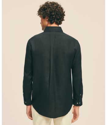 camisa-casual-de-lino-color-negro-brooks-brothers-100208068