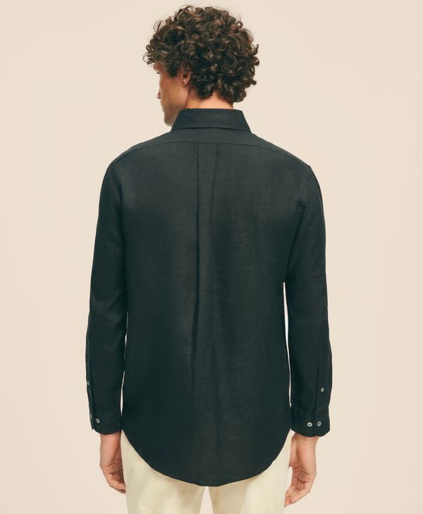 camisa-casual-de-lino-color-negro-brooks-brothers-100208068