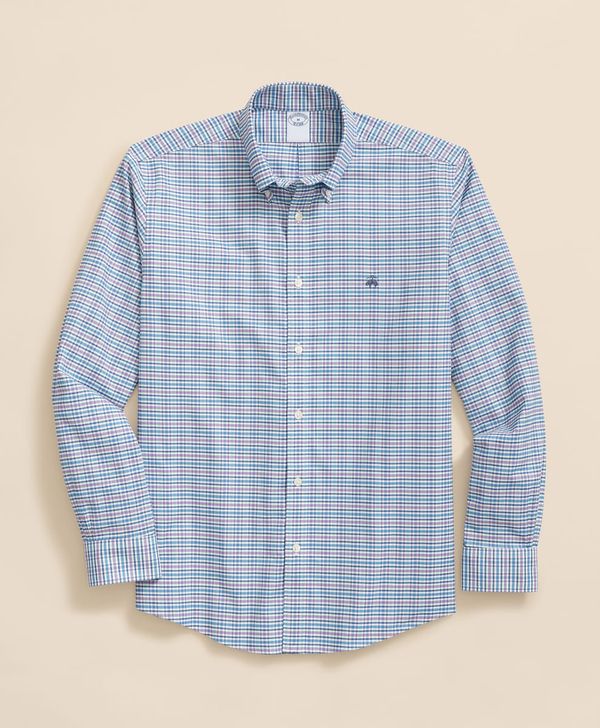 camisa-casual-de-algodon-color-verde-brooks-brothers-100217969