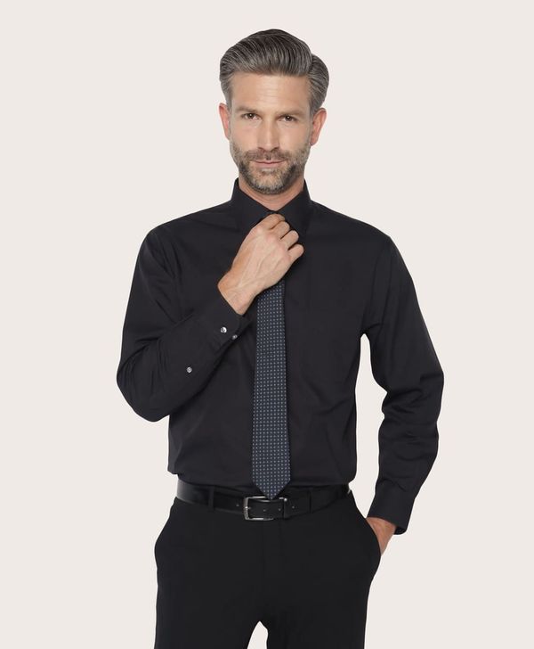 camisa-de-vestir-de-algodon-negra-100200095