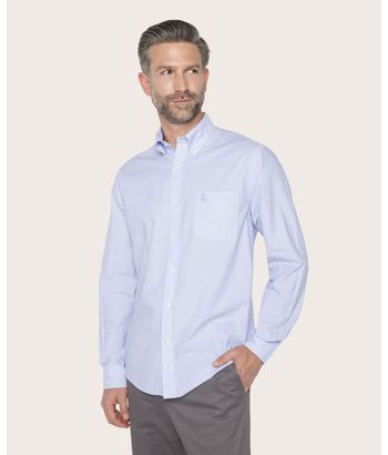 camisa-sport-de-algodon-azul-100196440