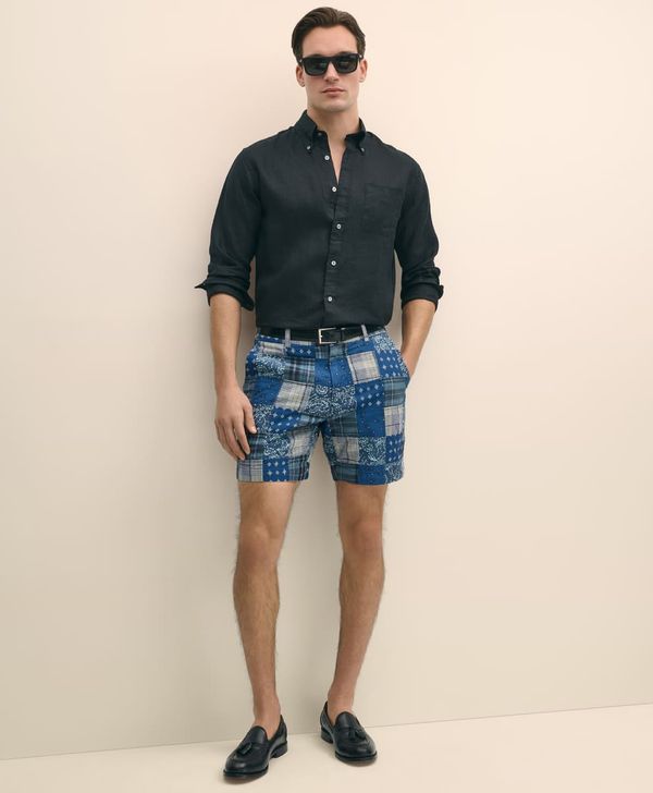 short-de-algodon-color-azul-marino-brooks-brothers-100217767