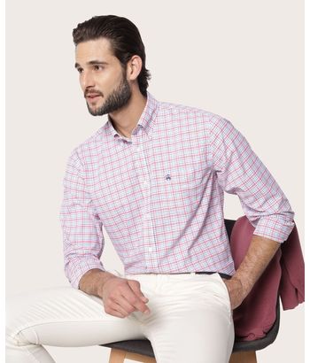 camisa-casual-de-nylon-color-rojo-brooks-brothers-100220636