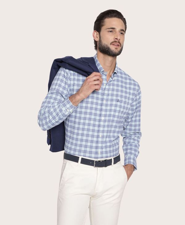 camisa-casual-de-nylon-color-azul-marino-brooks-brothers-100220639