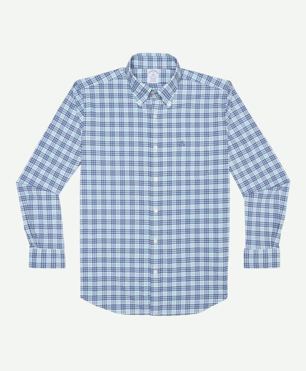 camisa-casual-de-nylon-color-azul-marino-brooks-brothers-100220639