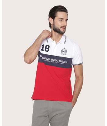 polo-de-algodon-color-rojo-brooks-brothers-100219822